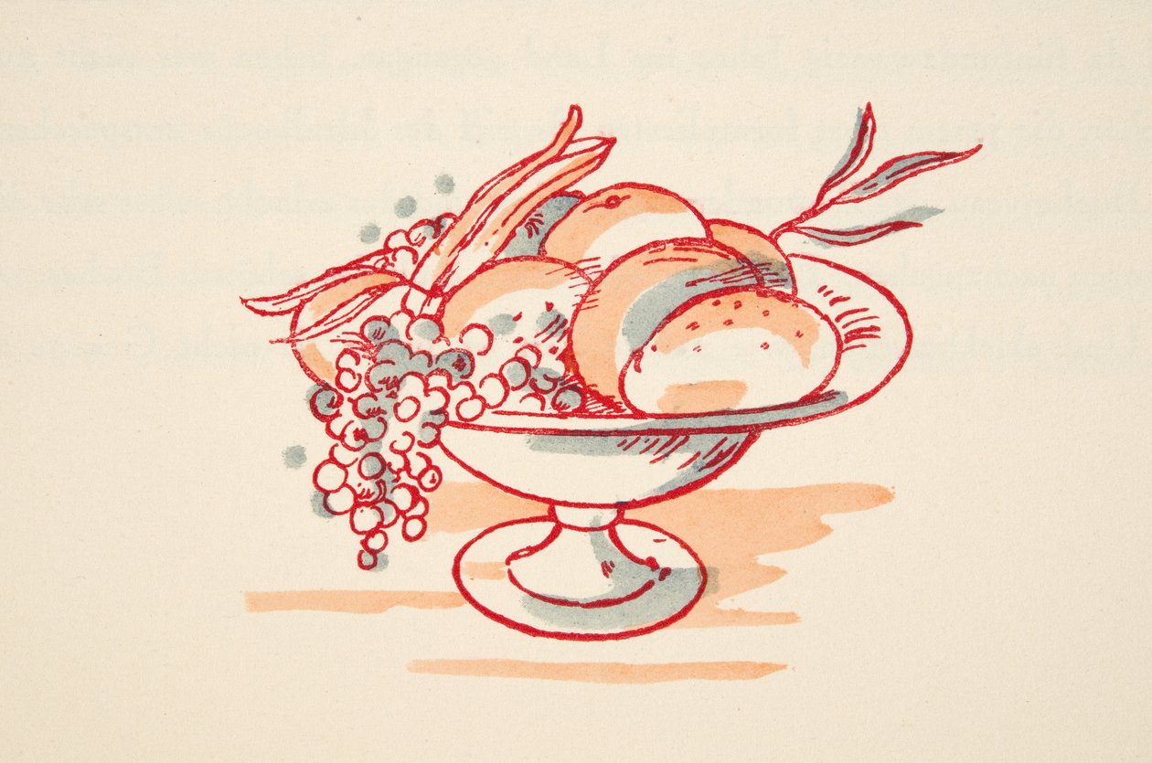 Bol de fruits, de Styl, pub.1922 - German School