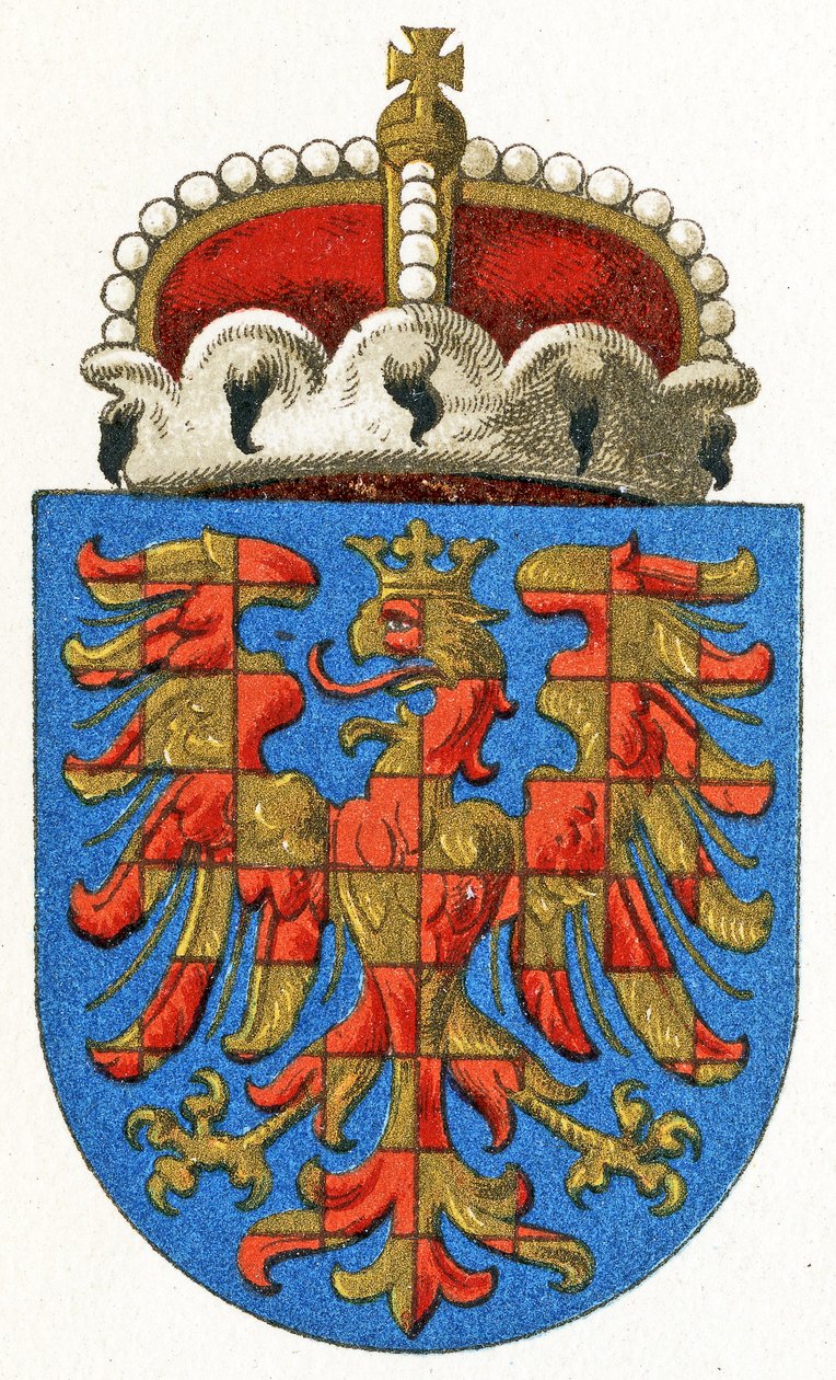 Armoiries de Moravie, vers 1898 - German School
