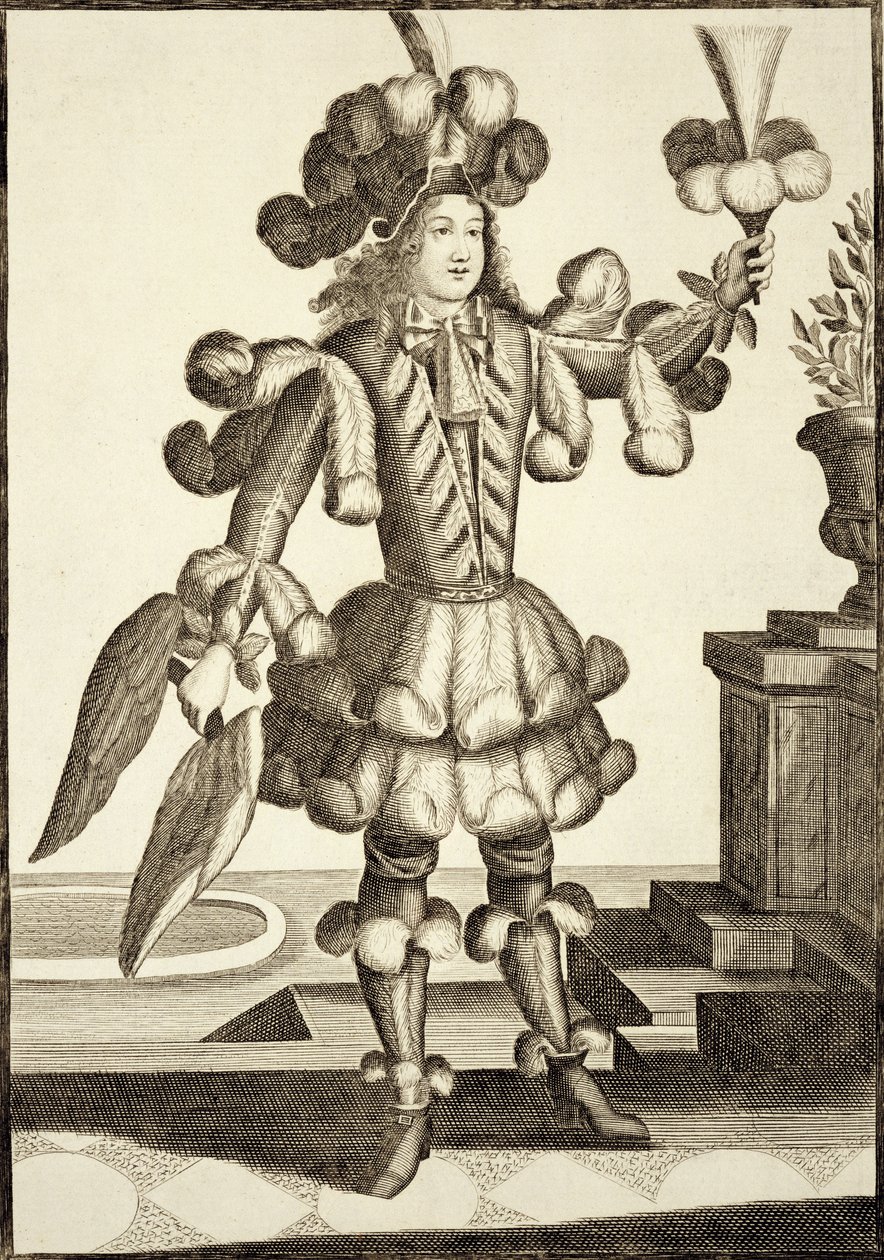 Costume pour un marchand de plumes, pub. par Gerard Valck c.1690 - German School