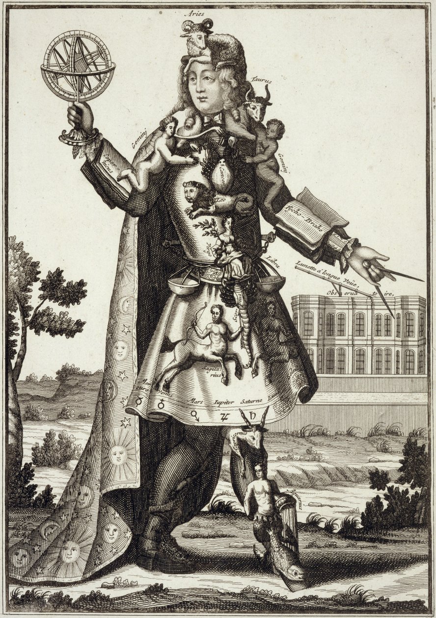Costume pour un astrologue, pub. par Gerard Valck c.1690 - German School