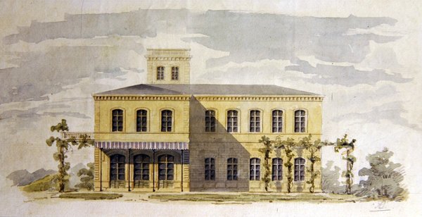 Conception pour une villa classique italianisante, vers 1850 - German School