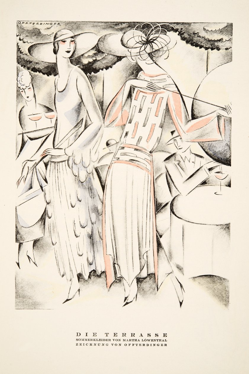 "Die Terrasse" publicité pour des robes d