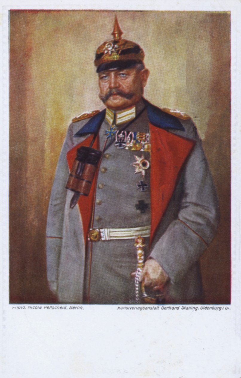 Maréchal Paul von Hindenburg, commandant de l