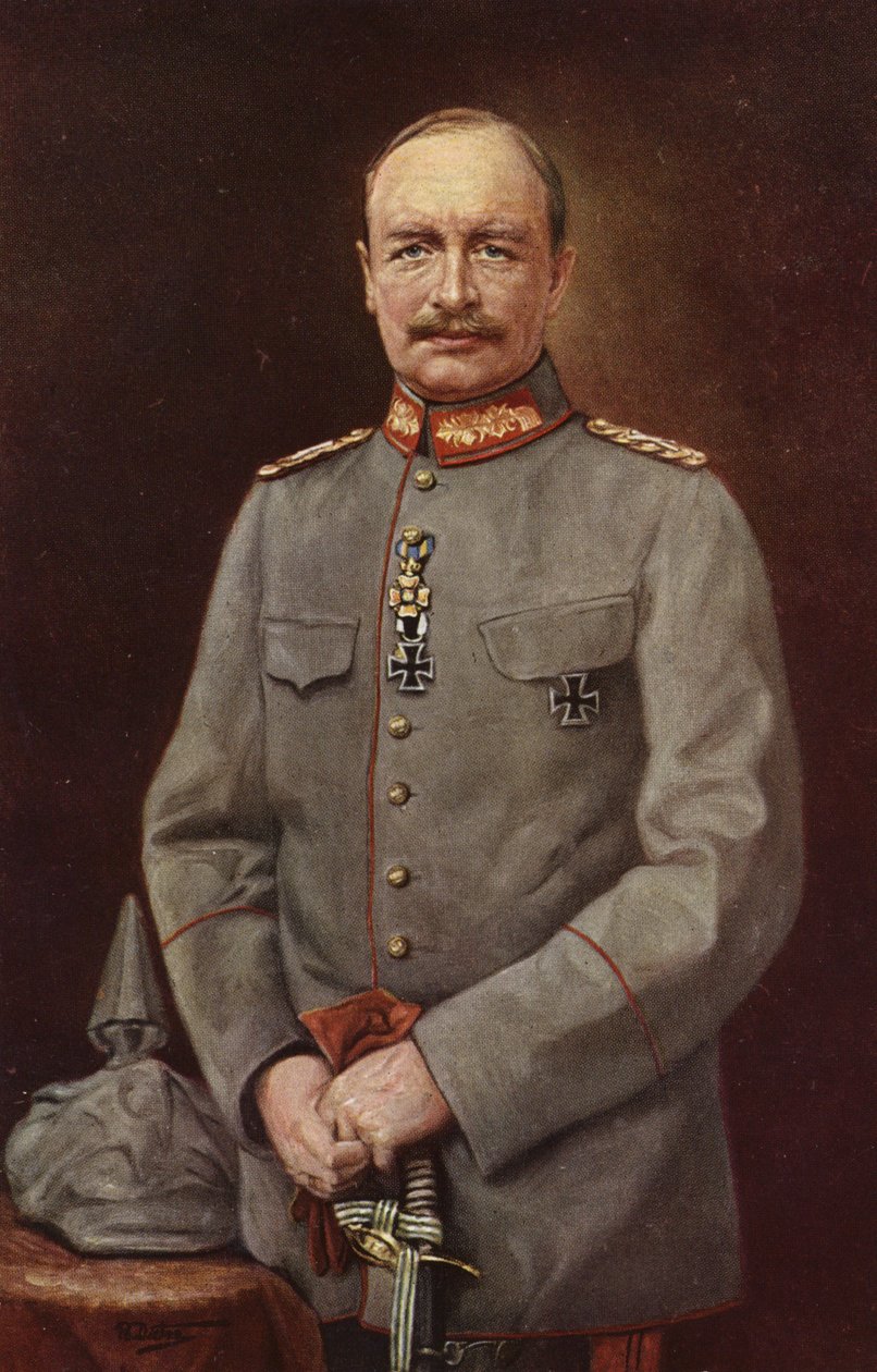 Frédéric Auguste III, dernier roi de Saxe (lithographie couleur) - German School
