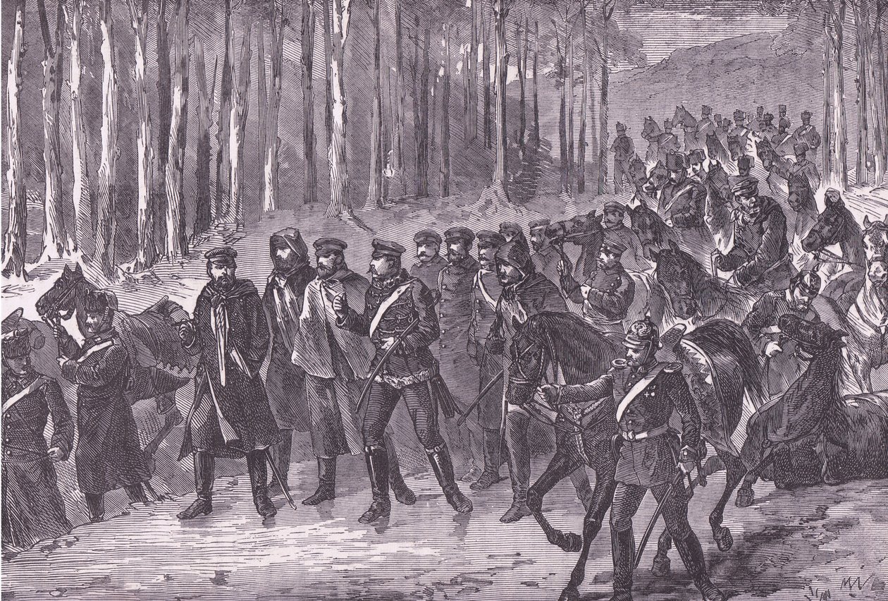 Cavalerie allemande en route pour Paris, Histoire de la guerre entre la France et l