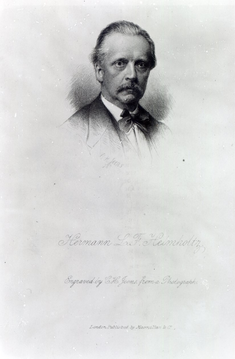 Hermann von Helmholtz, gravé par C.H Jeens - German School