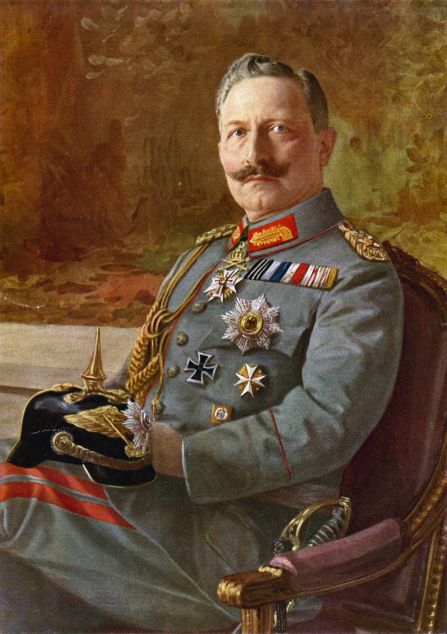 Kaiser Wilhelm II (lithographie couleur) - German School