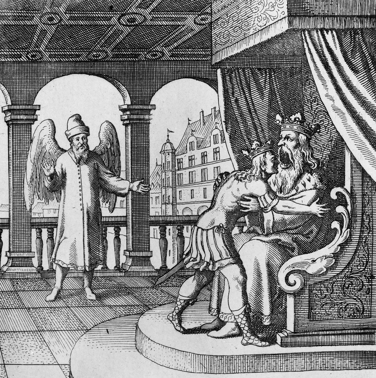 Le roi ravi du retour du prince du Musaeum Hermeticum - German School