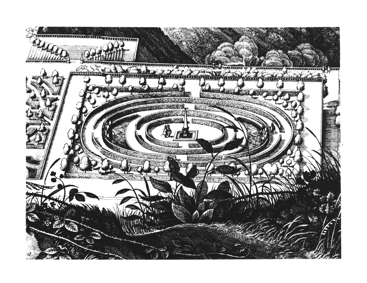 Labyrinthe à Heidelberg, Hortus Palatinus - German School