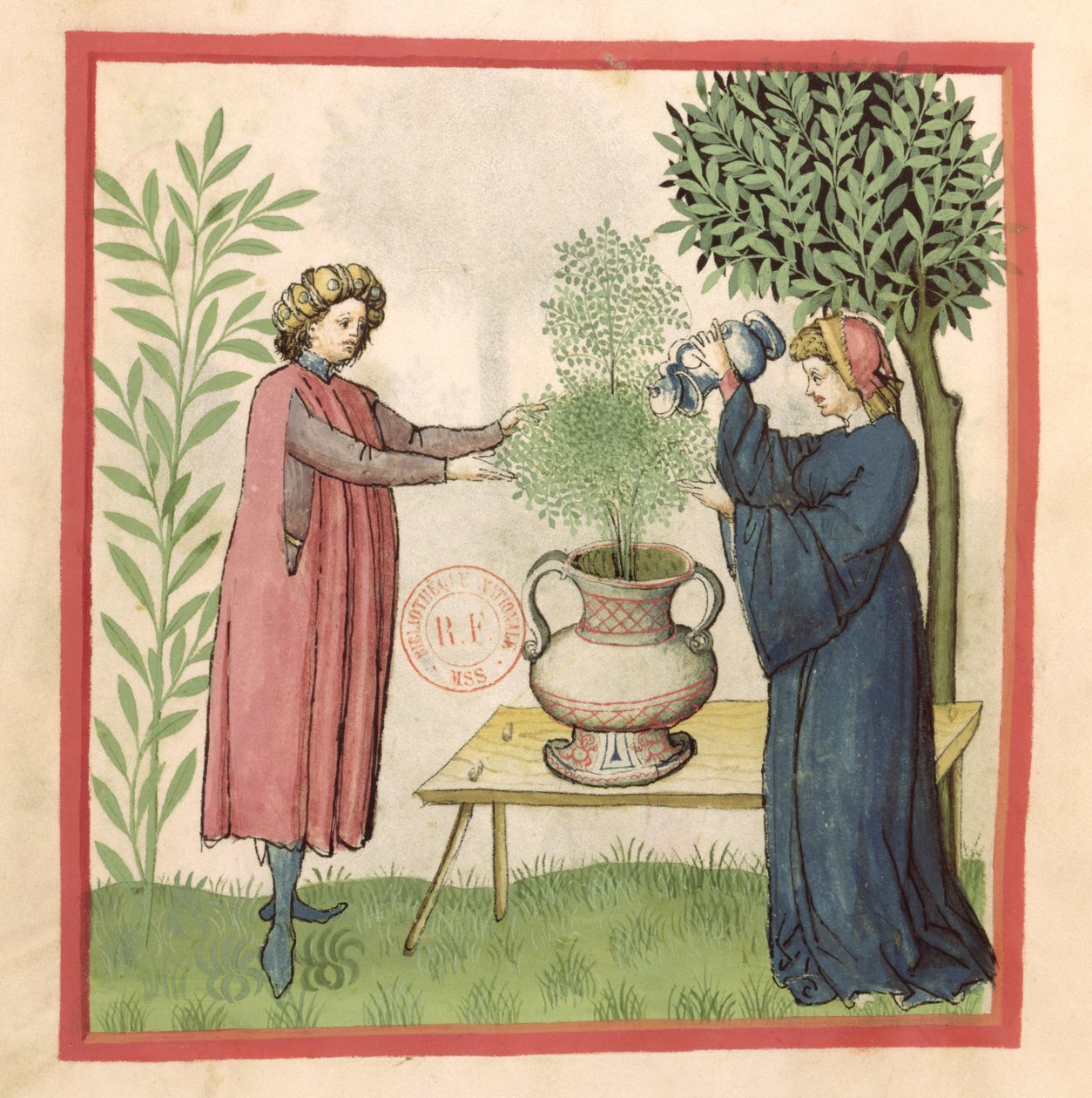Marjolaine, de Tacuinum Sanitatis - German School