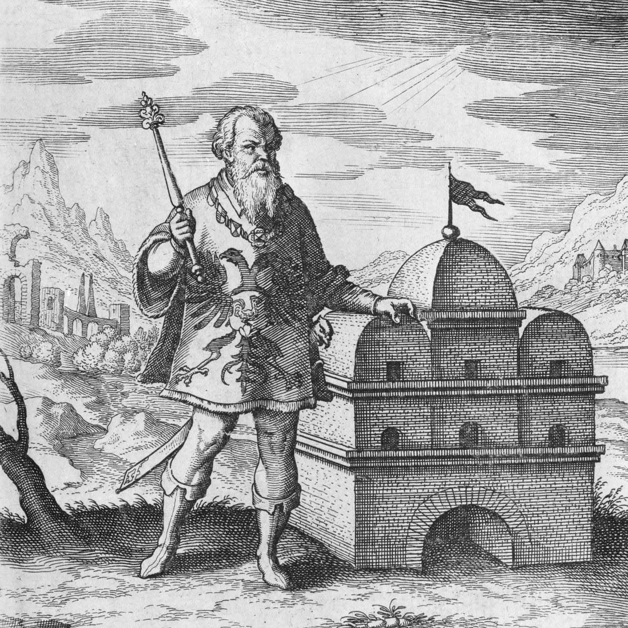 Héraut philosophe du Musaeum Hermeticum - German School