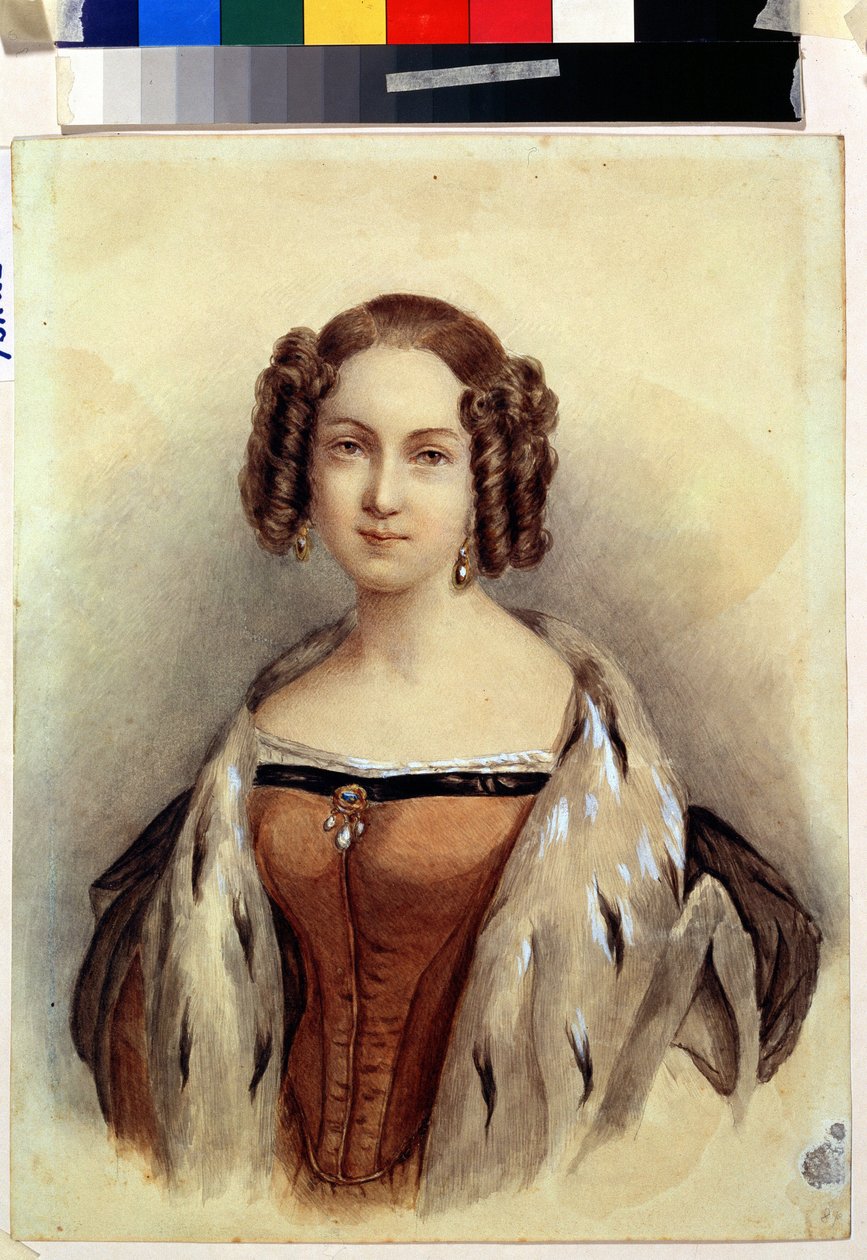 Portrait de la princesse Marie de Hesse et du Rhin - German School