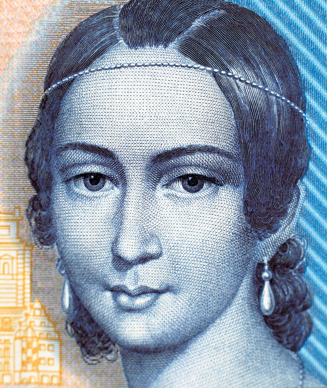 Portrait de Clara Schumann sur le billet de 100 marks, recto - German School