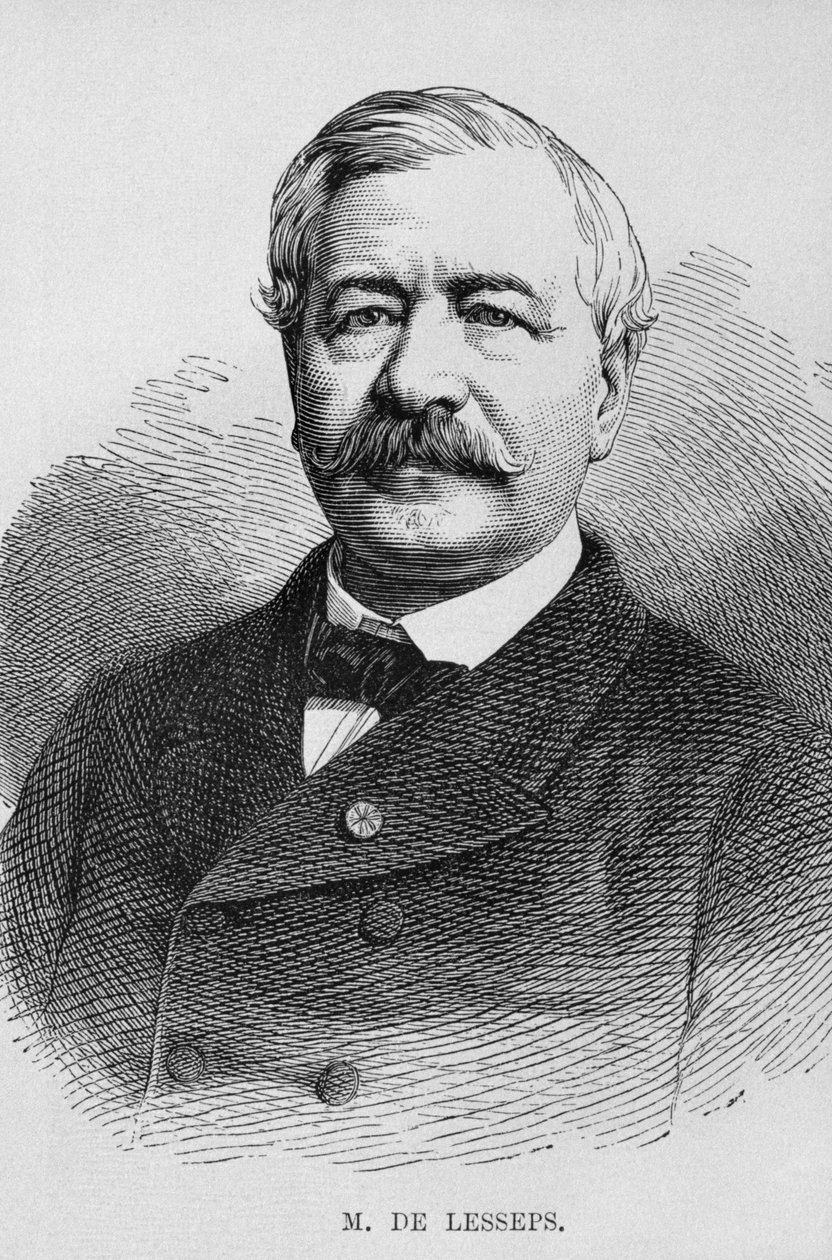 Portrait de Ferdinand Marie de Lesseps (1805-94), de L