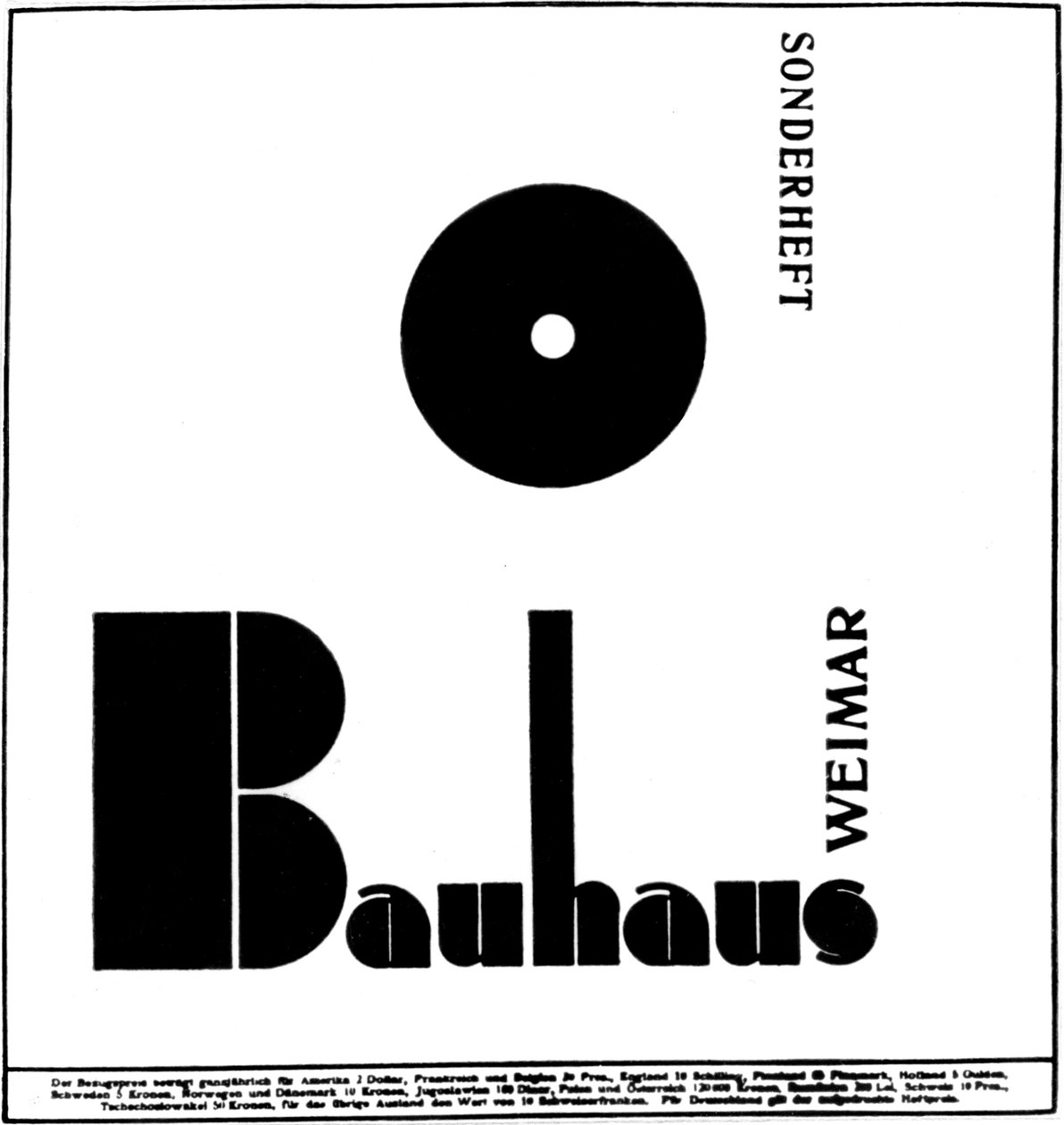 Affiche pour le Bauhaus (impression) - German School