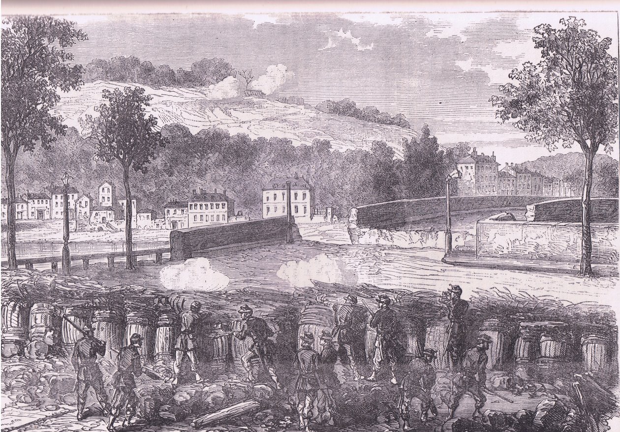 Redoute prussienne commandant le pont de Sèvres, Histoire de la guerre entre la France et l