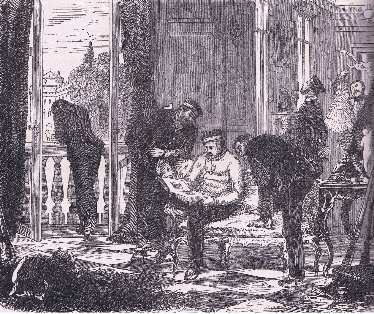 Prussiens occupant une villa près de Paris, Histoire de la guerre entre la France et l