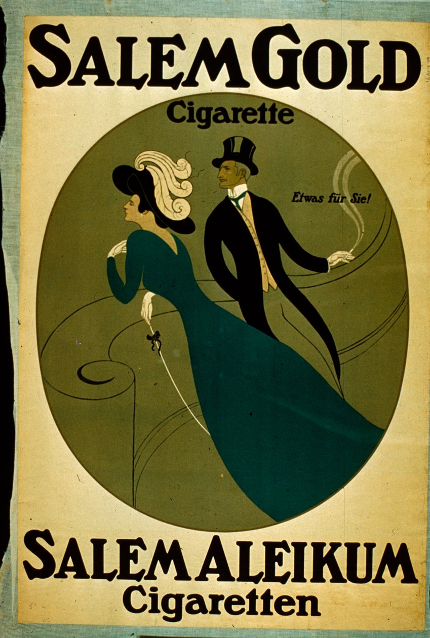Publicité pour les cigarettes Salem Gold - German School