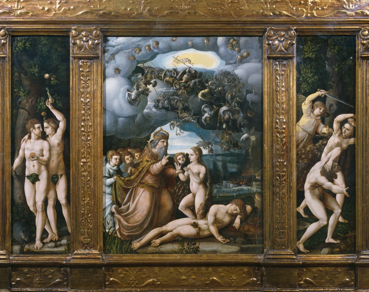 Triptyque de la Création, Adam et Ève, Création d
