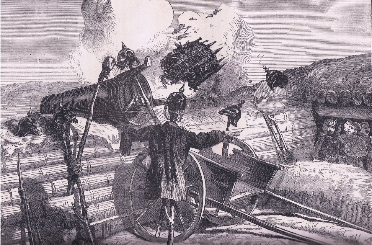 Essai de la portée des ennemis, Histoire de la guerre entre la France et l