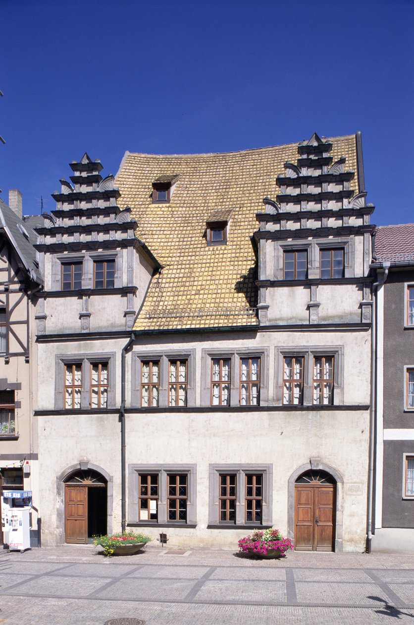 Vue de la maison de Heinrich Schütz - German School