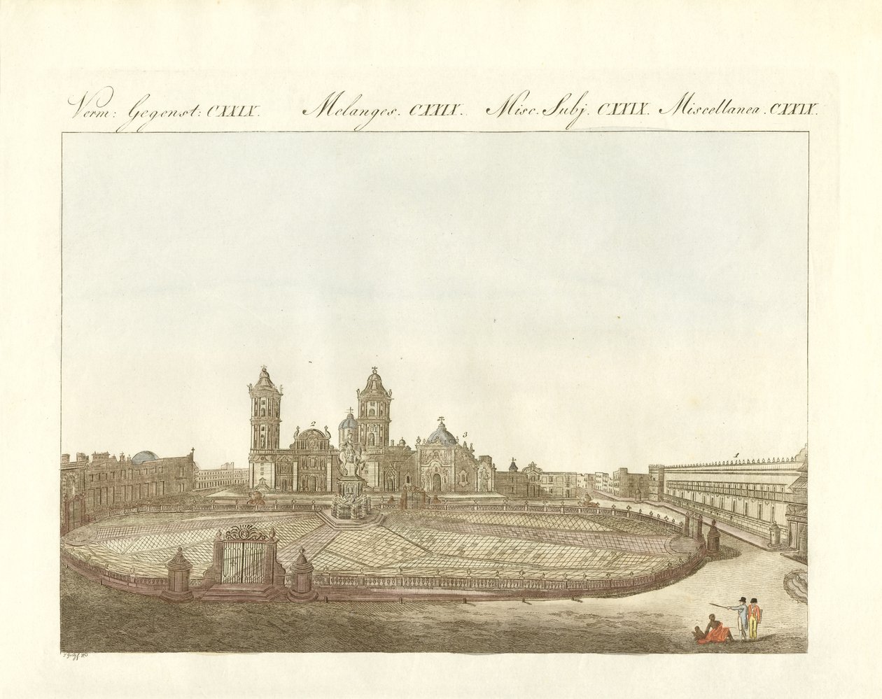 Vue de la Grand-Place de Mexico - German School