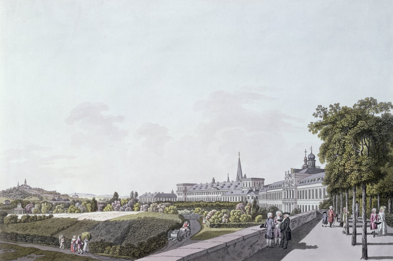Vue de la résidence des archevêques et princes-électeurs de Cologne, Bonn - German School