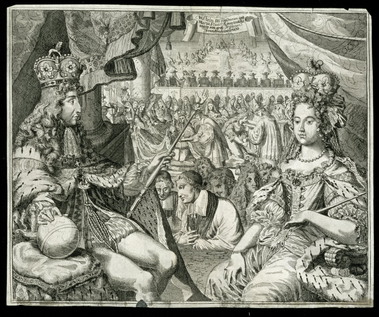 Guillaume III (1650-1702) et Marie II (1662-94) Roi et Reine de Grande-Bretagne et d