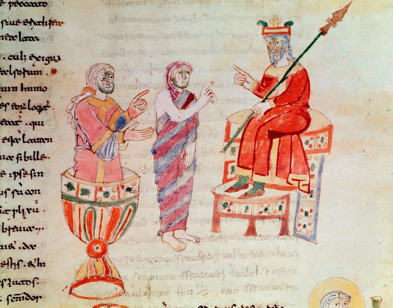 Zoroastre ou Zarathoustra consultant des oracles (Miniature, 9e siècle) - German School