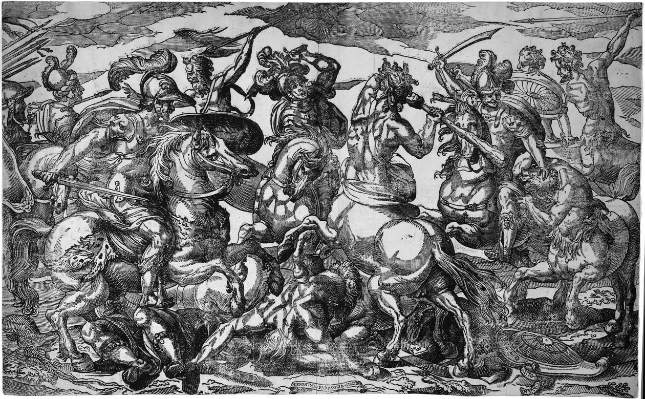 Bataille des Lapithes et des Centaures, vers 1600 - Geronima Cagnaccia Parasole
