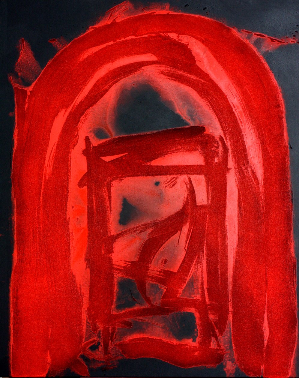 Doorway to Secrets, 2018 (sable et acrylique sur toile) - Gerrit Greve