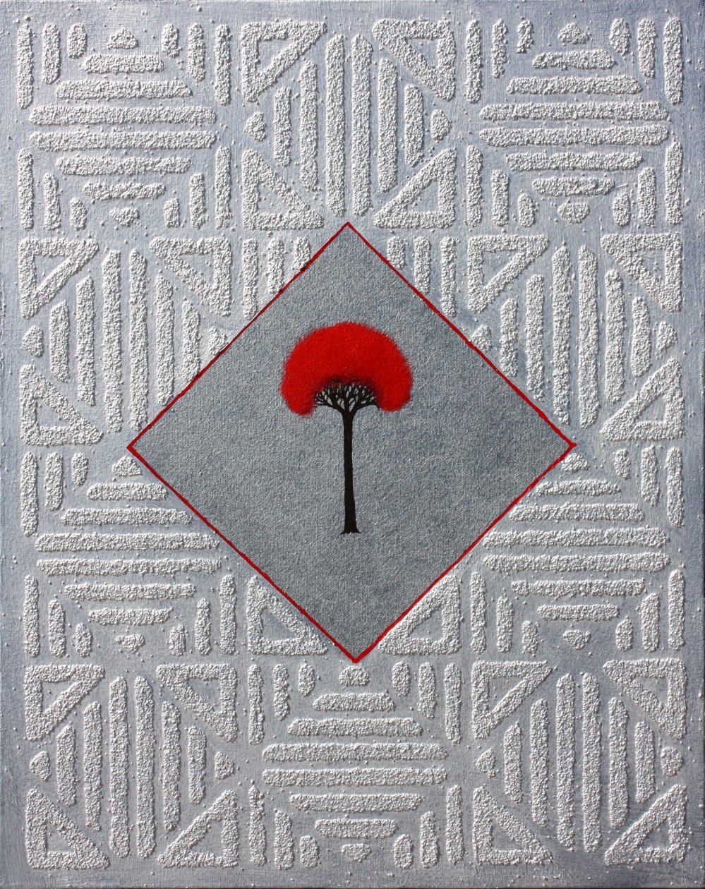 Icon Relic 23, 2002 (sable et acrylique sur toile) - Gerrit Greve