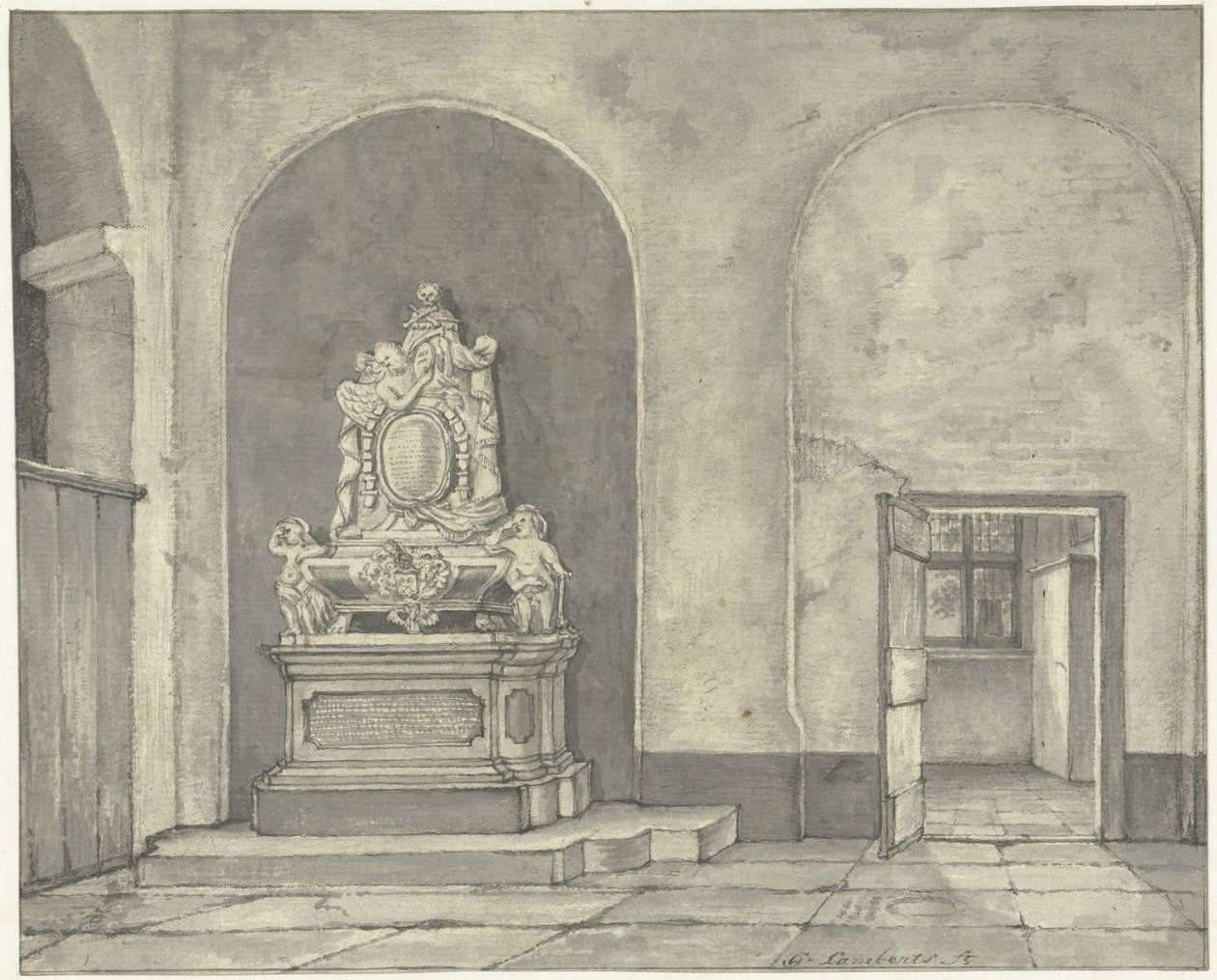 Monument funéraire de Balth. Fredericus von Stosch dans l
