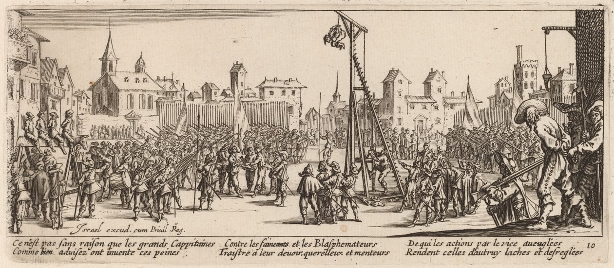 Le Strappado - Gerrit van Schagen after Jacques Callot