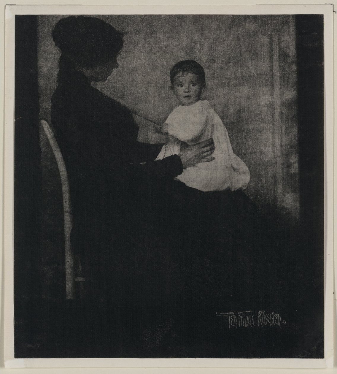 Portrait de Mme Ward avec bébé - Gertrude Käsebier