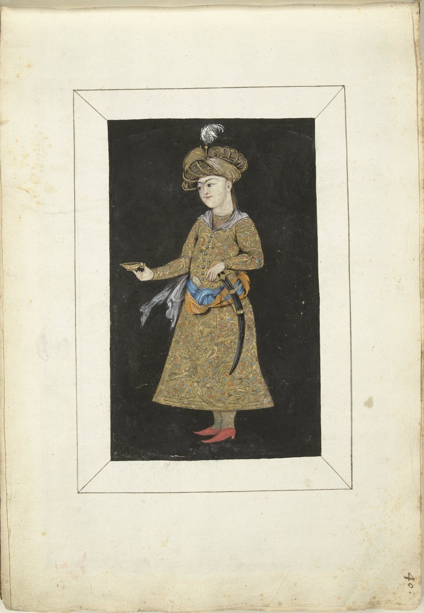 Miniature persane - Gesina ter Borch (possibly)