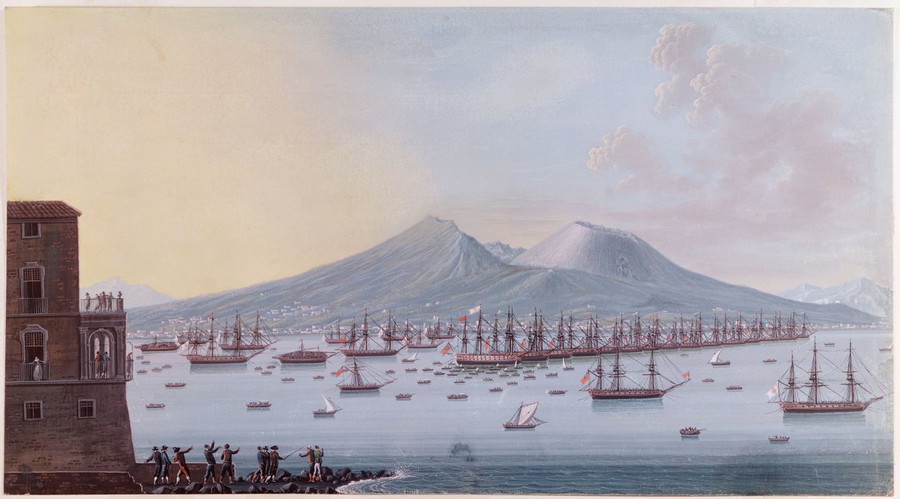 Vue de la baie de Naples, 1798 - Giacomo Guardi