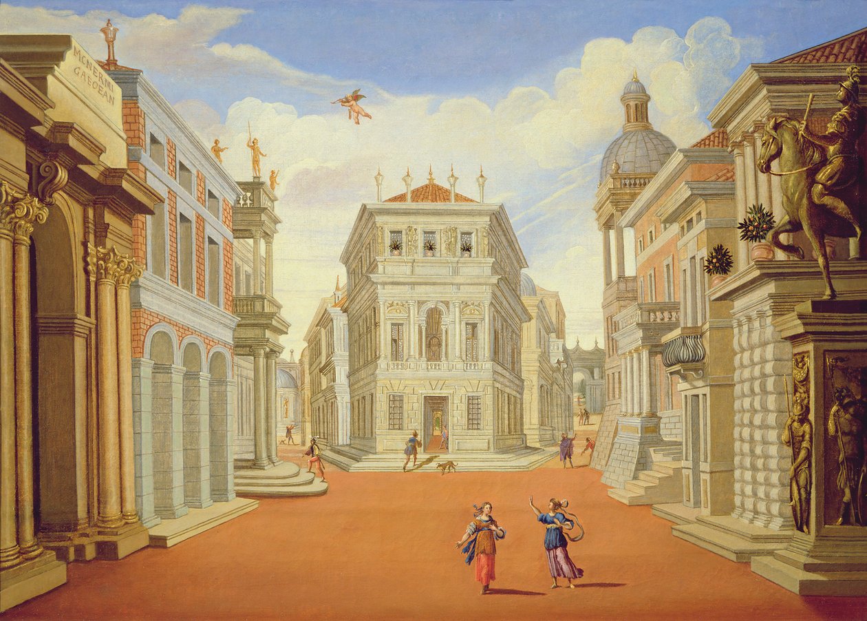 Acte II, scènes I et VIII - Giacomo Torelli
