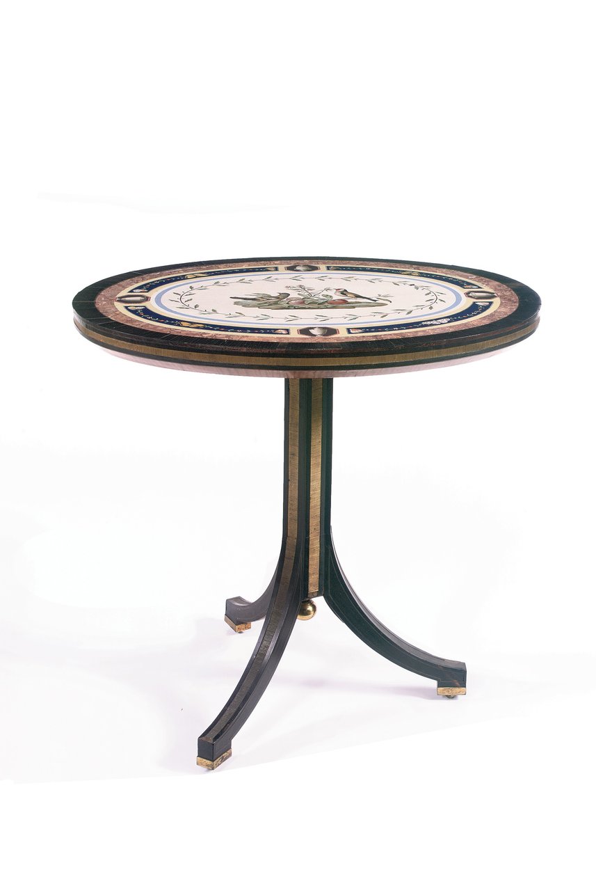 Table en micromosaïque, Rome, fin du XVIIIe siècle - Giacomo (attr. to) Raffaelli
