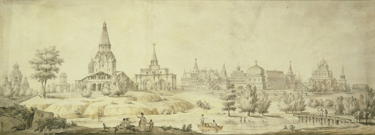 Vue de Kolomenskoye, 1795 - Giacomo Antonio Domenico Quarenghi