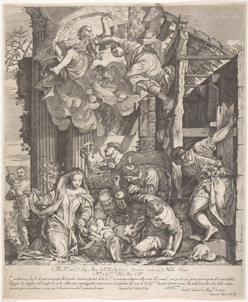 Adoration des bergers - Giacomo Barri