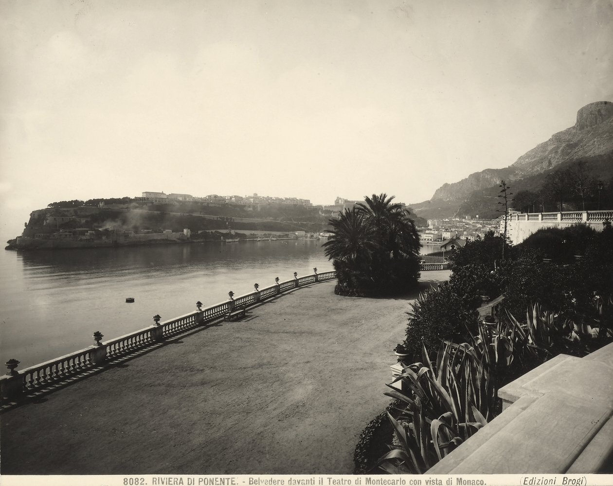 Belvédère devant le Casino de Montecarlo avec vue sur Monaco - Giacomo Brogi