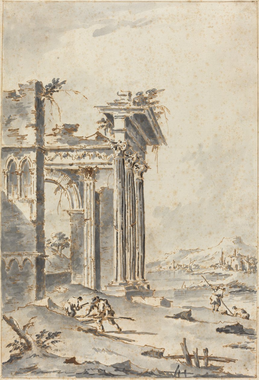 Caprice de Ruines Classiques sur une Côte - Giacomo Guardi