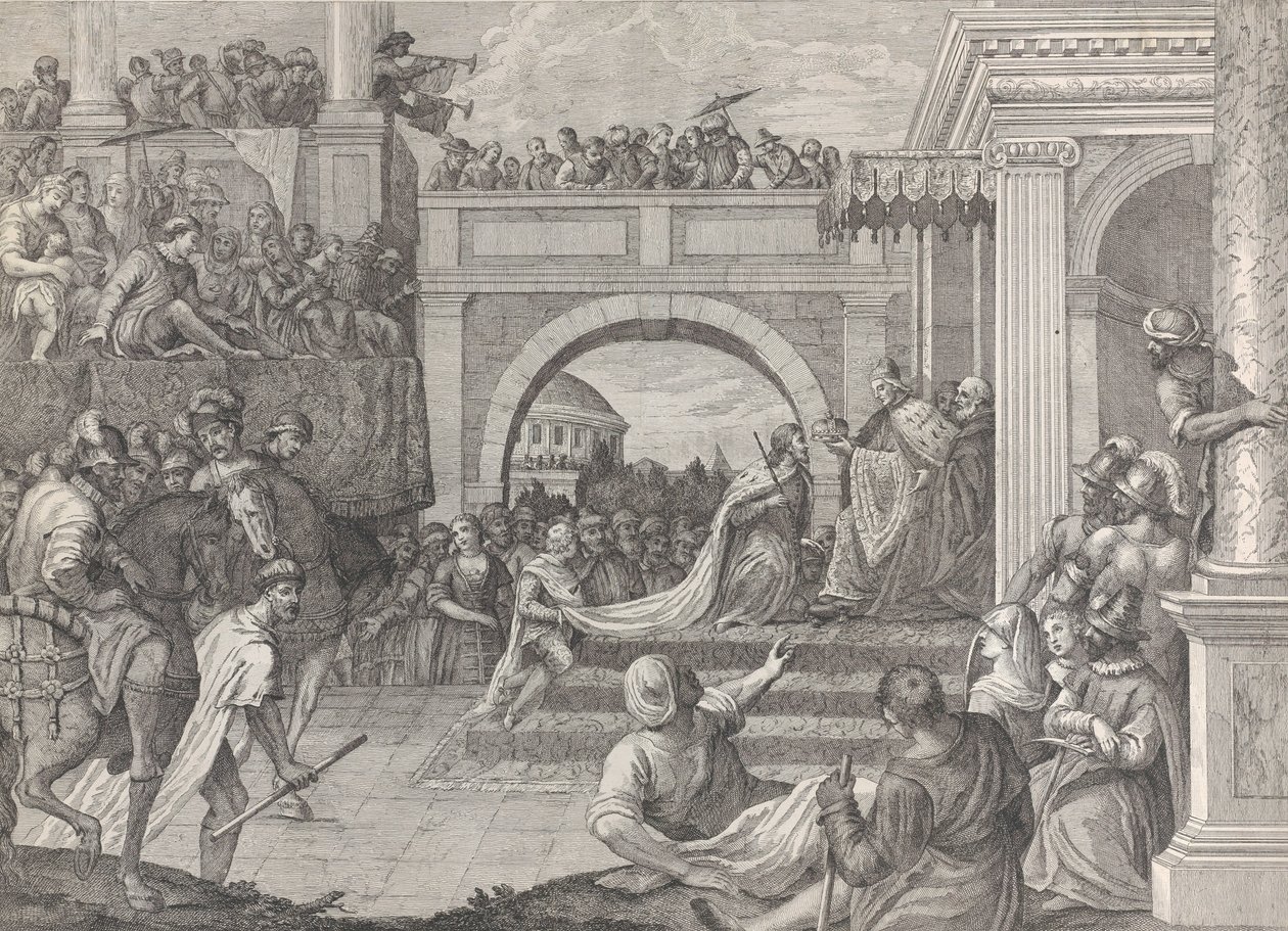 Le Doge Enrico Dandolo couronne Baldovino premier empereur de l
