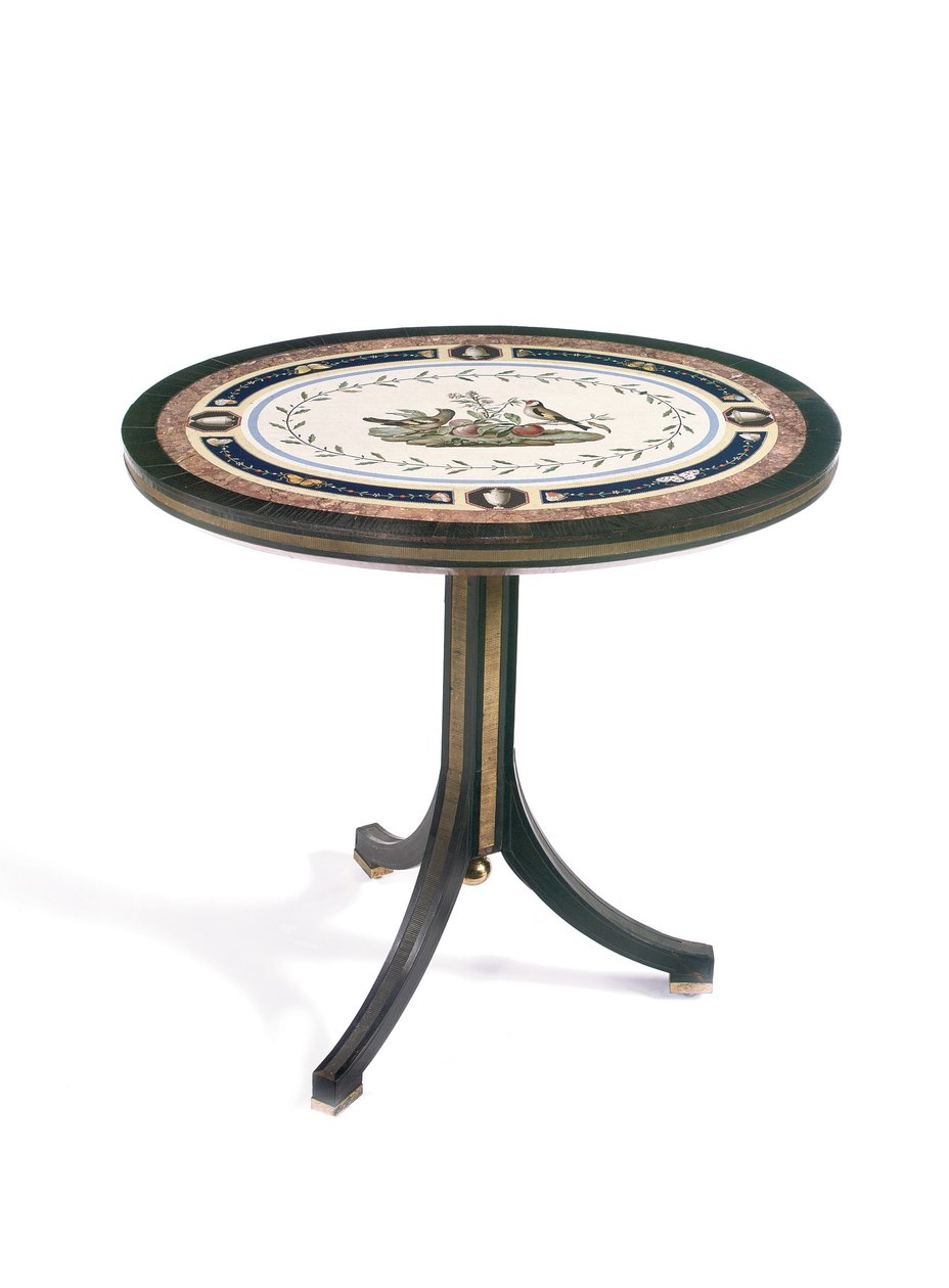 Table en micromosaïque, Rome, fin du 18ème siècle - Giacomo Raffaelli