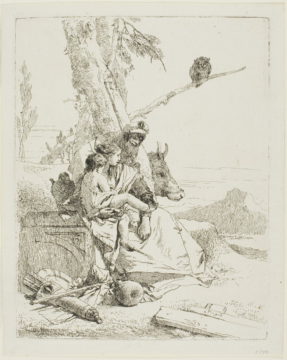 La Famille du Paysan Oriental, de Scherzi - Giambattista Tiepolo