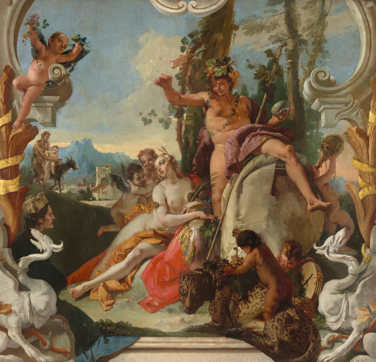 Bacchus et Ariane, vers 1743-1745 (huile sur toile) - Giambattista & Tiepolo Giandomenico (1727-1804) Tiepolo
