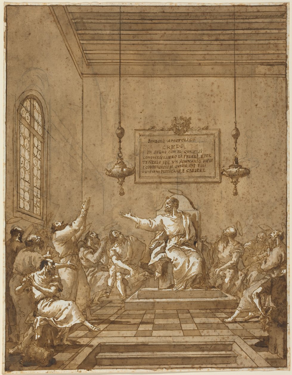 Le credo des apôtres - Giambattista & Tiepolo Giandomenico (1727-1804) Tiepolo
