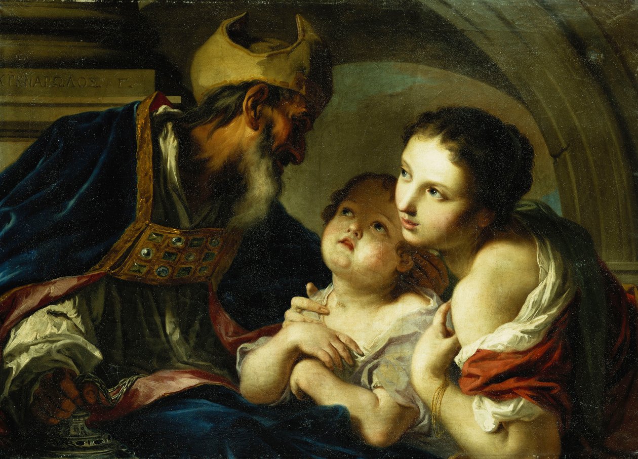 Saint Nicolas de Bari avec deux enfants - Giambettino Cignaroli