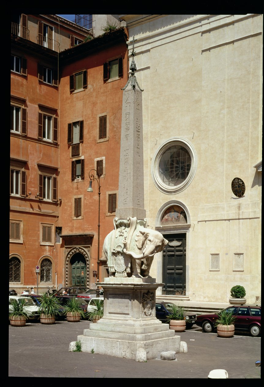 Éléphant portant un obélisque égyptien, 1667 - Gian Lorenzo Bernini